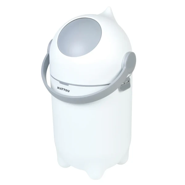 11150002MB-Nattou Dropy Balde de Fraldas Branco e Cinza.webp